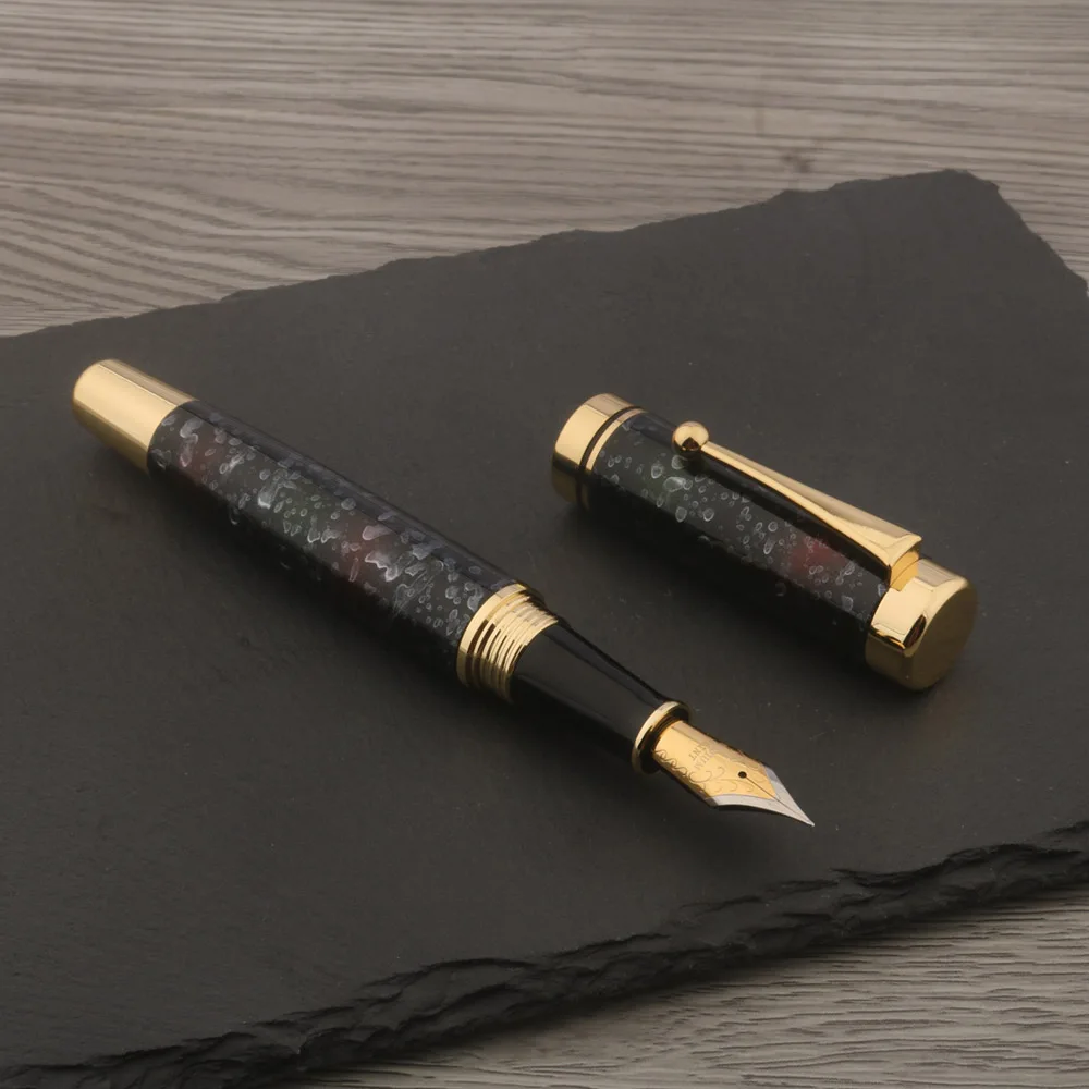 

luxury quality Fountain Pen spin metal elegante INK pen Business Stationery Office school supplies