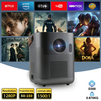 TARKES 2025 Upgraded Mini Projector with 5G WiFi and Bluetooth, Portable Low-Noise Projector [Unique Handle Design]