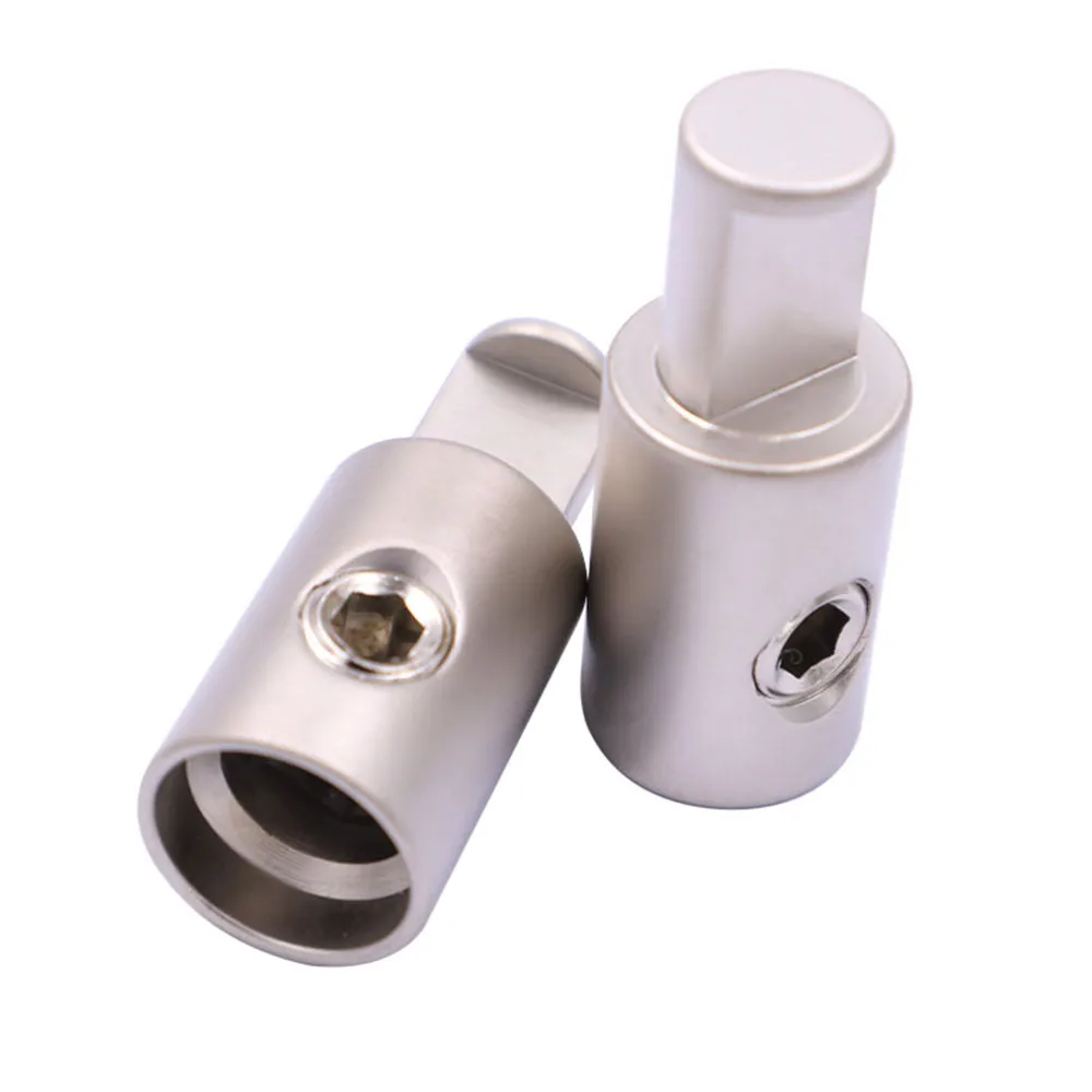 1Pair 0 Gauge to 1/0 Gauge Wire Connector, Pure Copper Car Audio Power Ground Terminal, for Amplifier Battery Stereo System