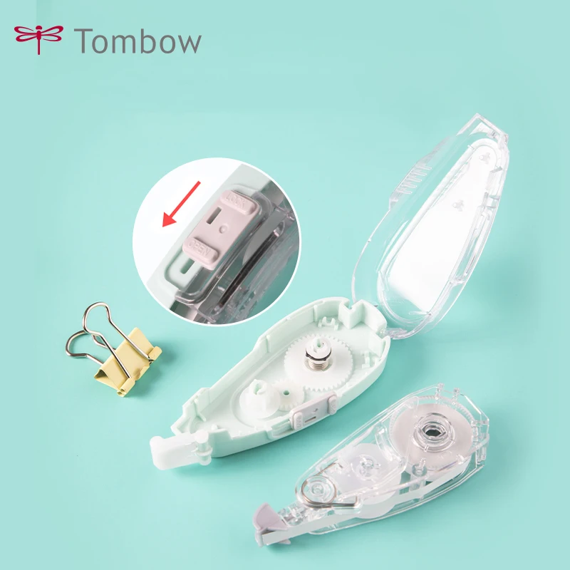 JapanTombow-Cinta de corrección silenciosa MONO Air 5, Color claro, gran capacidad, 10m, núcleo de repuesto, CT-CAX5C estacionaria