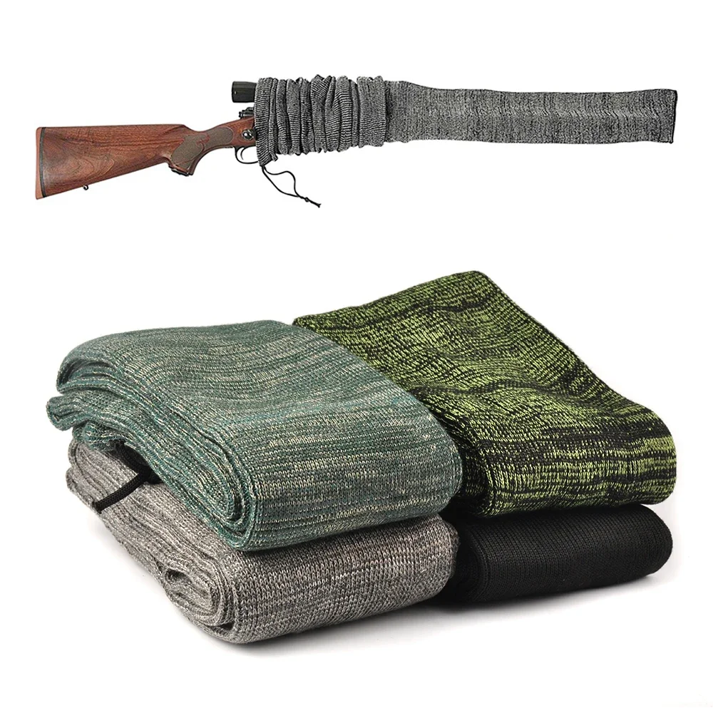 Airsoft Gun Sock Rifle Knit Polyester Rifle Gun Protector Cover Bag Moistureproof Storage Sleeve Hunting Rifle Holster