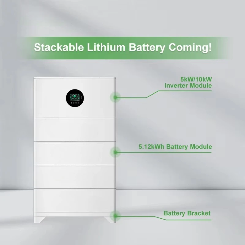 GSL Energy All-in-One 48V 5kw 10kw Lithium Ion LiFePO4 Solar Power Battery System Stackable Battery and Inverter Energy Storage