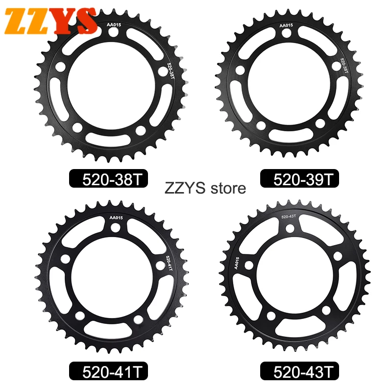 1pc 520 38T 39T 41T 43T 38 39 41 Tooth Rear Sprocket Gear Staring Wheel Cam For Honda Road NSS750 Forza RH11 2021 2022 NSS 750