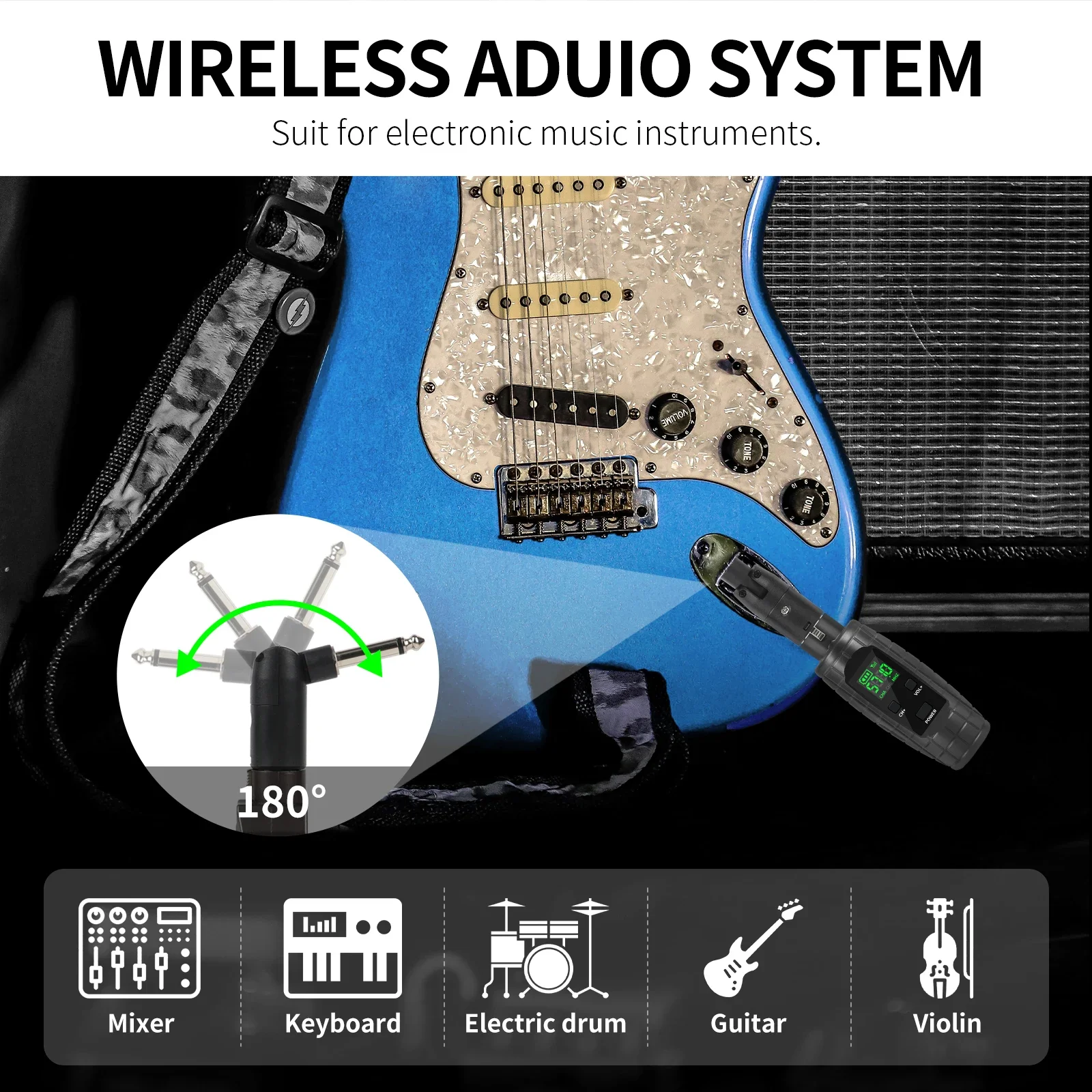 GPUB U-95 XLR Sistema di trasmettitore di trasmissione wireless Microfono dinamico portatile Microfono adattatore cablato a wireless