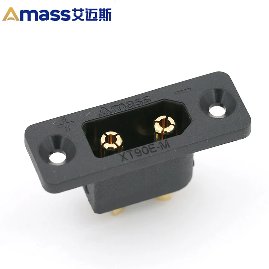 Free Shipping Amass 5 Pieces Xt90e.b-m with M2.5 Nut Built-in Panel Mount Model Aircraft Connector