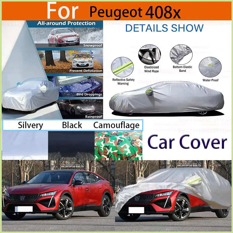 

Outdoor Full Protection Waterproof Dustproof Heat-Resistant All-Season Use Exterior Car Cover for Peugeot 408x