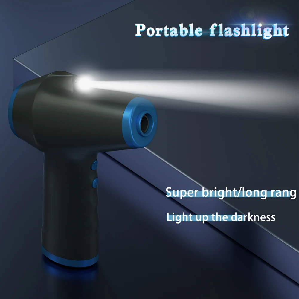 Cordless Air Duster Portable Keyboard Cleaner 10000mAH Large Capacity Compressed Air Gale Cleaner Dust Blower for Car Computer