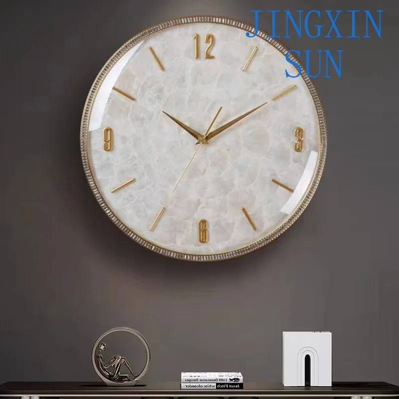 Shell Wall Clock Modern Brass Minimalist Luxury Aesthetic Large Clocks Silent Elegant Decorative Living Room Watches