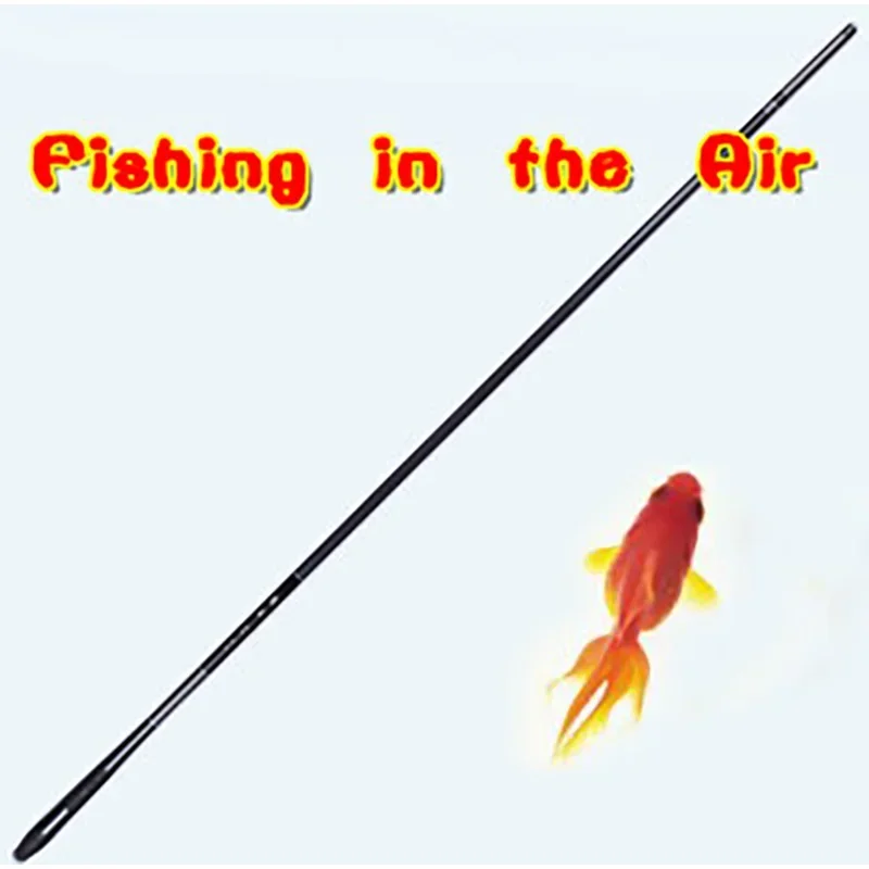 Fishing in the Air Magic Tricks Empty Rod Appearing a Goldfish Chinese Traditional Stage Street Illusion Gimmick Mentalism Props