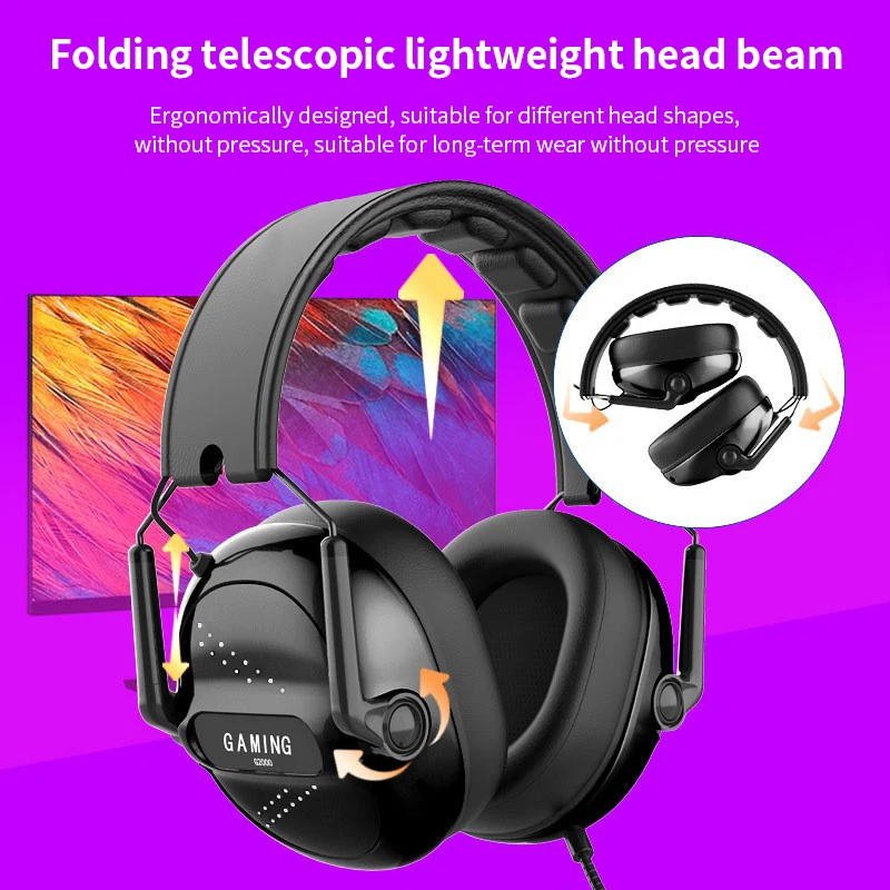 Original Bluetooth Wireless Headset High Quality with Microphone On-ear Noise Canceling  Gaming Headphones for PC PS4 PS5 XBox