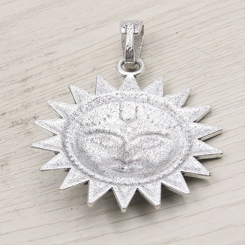 1PCS 54*70mm 2 Color Big Radiant Sun Charms Nature Pendants Handmade Decoration Vintage For DIY Jewelry Making Findings
