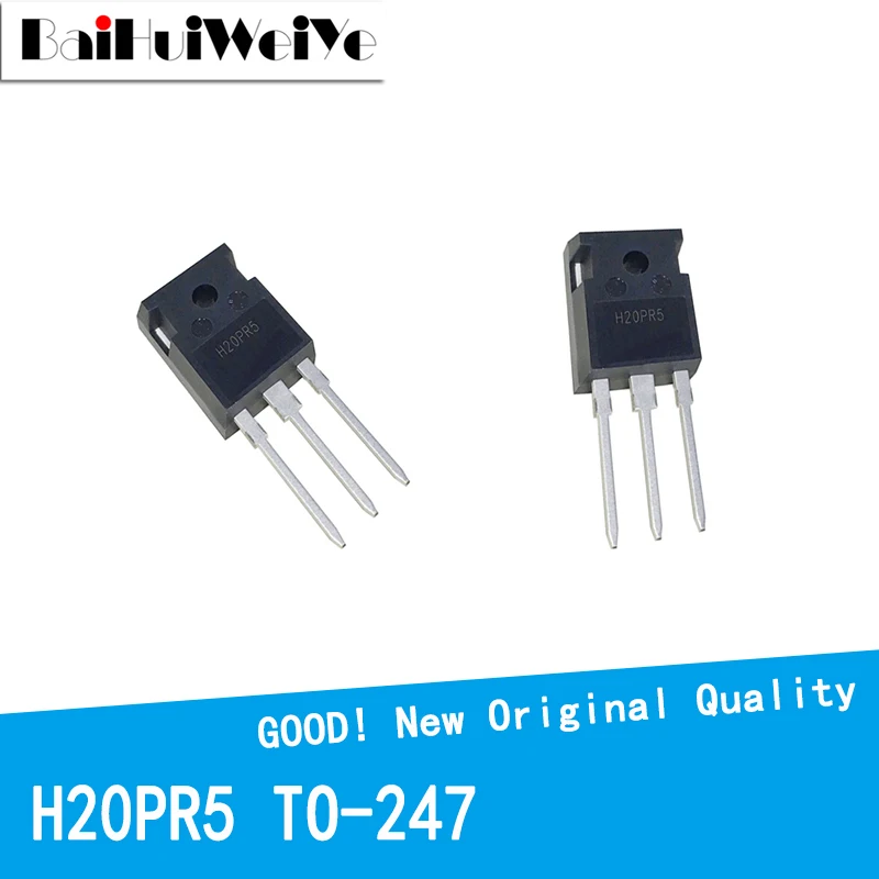 

2Pcs/Lot H20PR5 40A 1350V TO-247 IGBT Tube Of High Power Induction Furnace New Good Quality Chipset