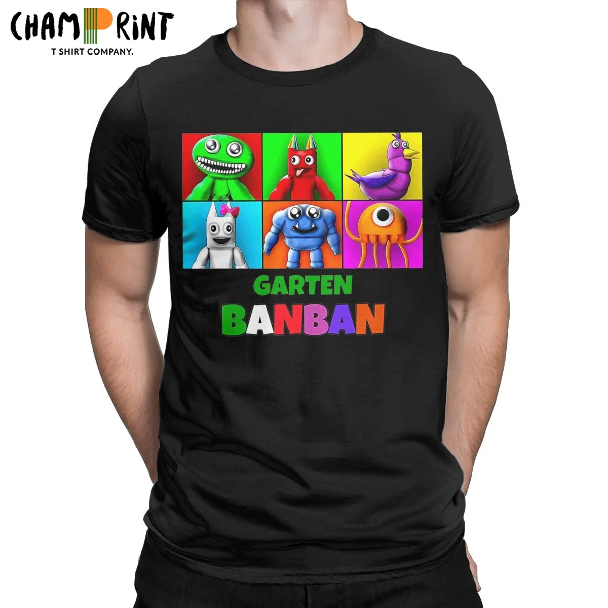 

Men's Game Garten Of Banban T Shirt 100% Cotton Tops Vintage Short Sleeve Round Neck Tees Original T-Shirt