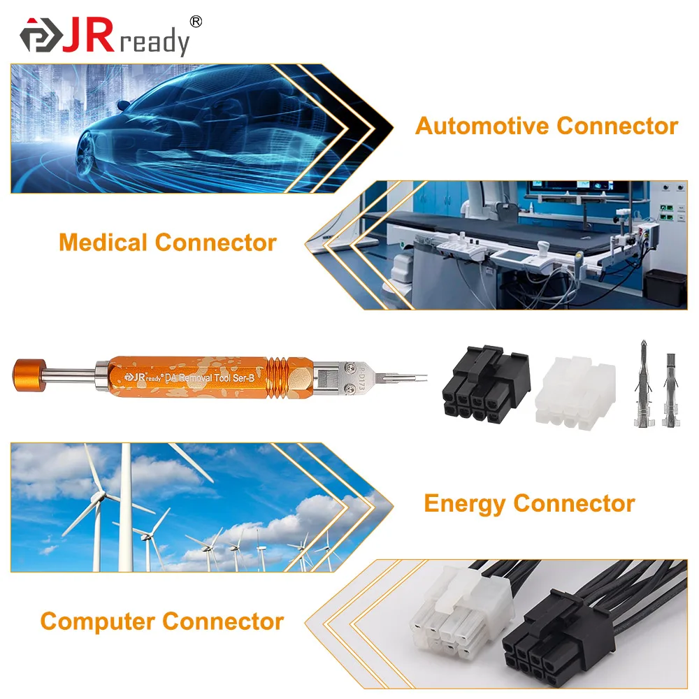 Jrready DAP-D173 Ejektorstangen-Extraktor, Mini-Fit-JR-Extraktion werkzeug (entspricht Molex 11-03-1/4),Terminal-Entriegelung werkzeug