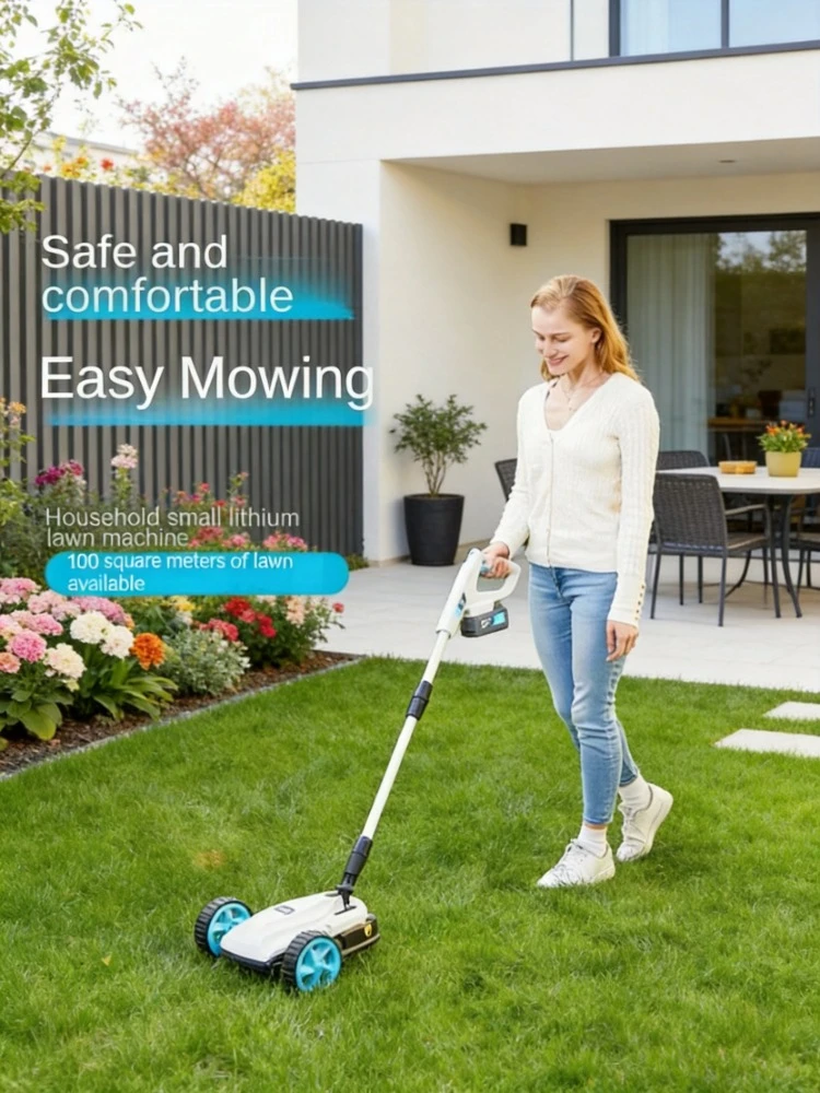 

Brushless Lithium Battery Electric Lawn Mower Household Gardening Rechargeable