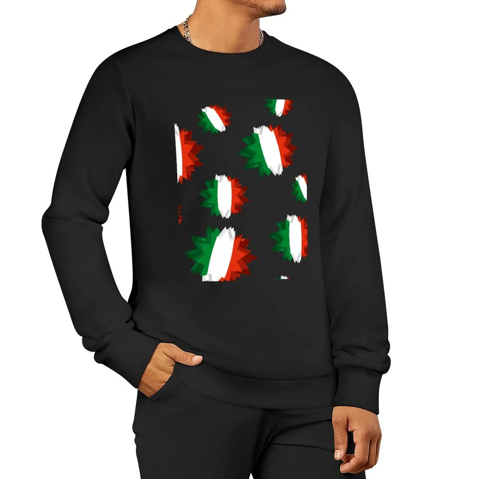 

italian flag, italian virus, pic, italian pic, decoration, wallpaper, italy, green white red, italia, Pullover Hoodie