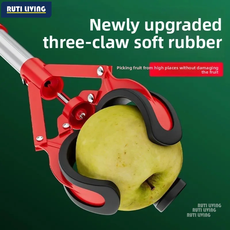 Garden Fruit and Vegetable Picking Tools High Pruning Retractable Lengthened Three Claws Farm High Altitude