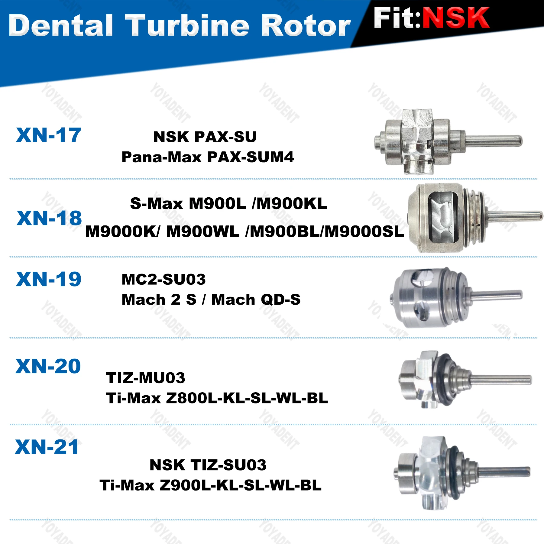 ทันตกรรม Turbine ตลับหมึก Air Rotor Fit NSK Handpiece ความเร็วสูงทันตกรรม Handpiece อุปกรณ์เสริม