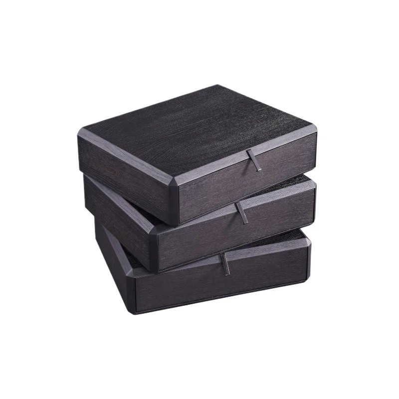 

Walnut smoky drawer storage