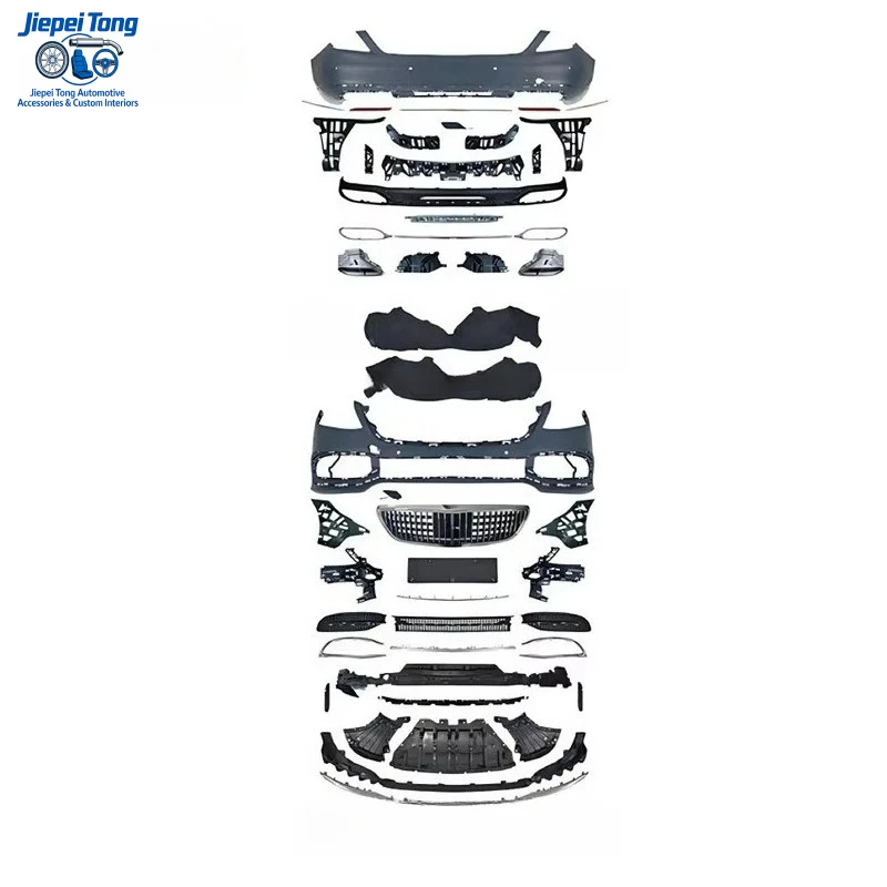 

Запчасти для автомобилей: бамперы, подходящие для S-класса W222 (пре- и пост-LCI, 2014-2017 и 2018-2020), комплекты обвесов