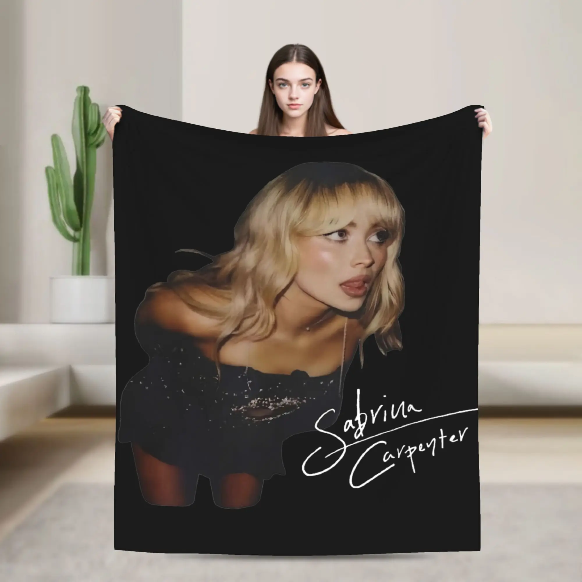 

The Sabrina Carpenter Eras Tour 2024 Blankets Fleece Throw Blanket Bedroom Sofa Personalised Lightweight Bedspreads