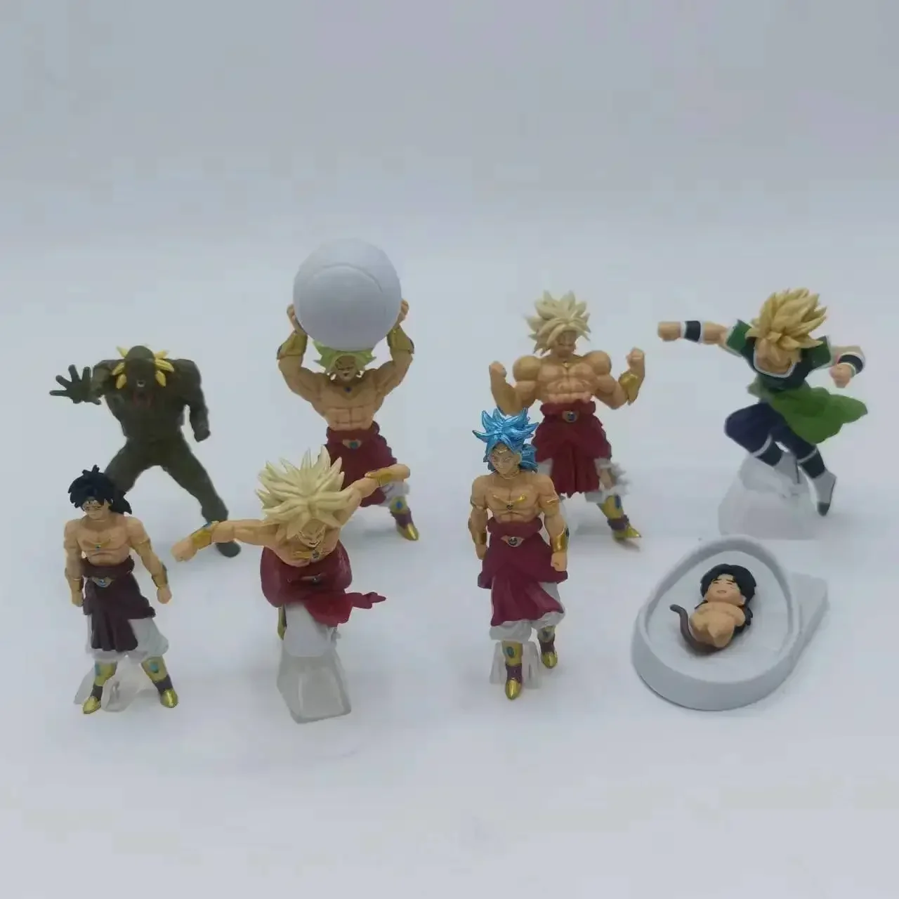 Figuras de acción de Amine Dragon Ball, juguetes de Broli Broly, 8 unidades por Set