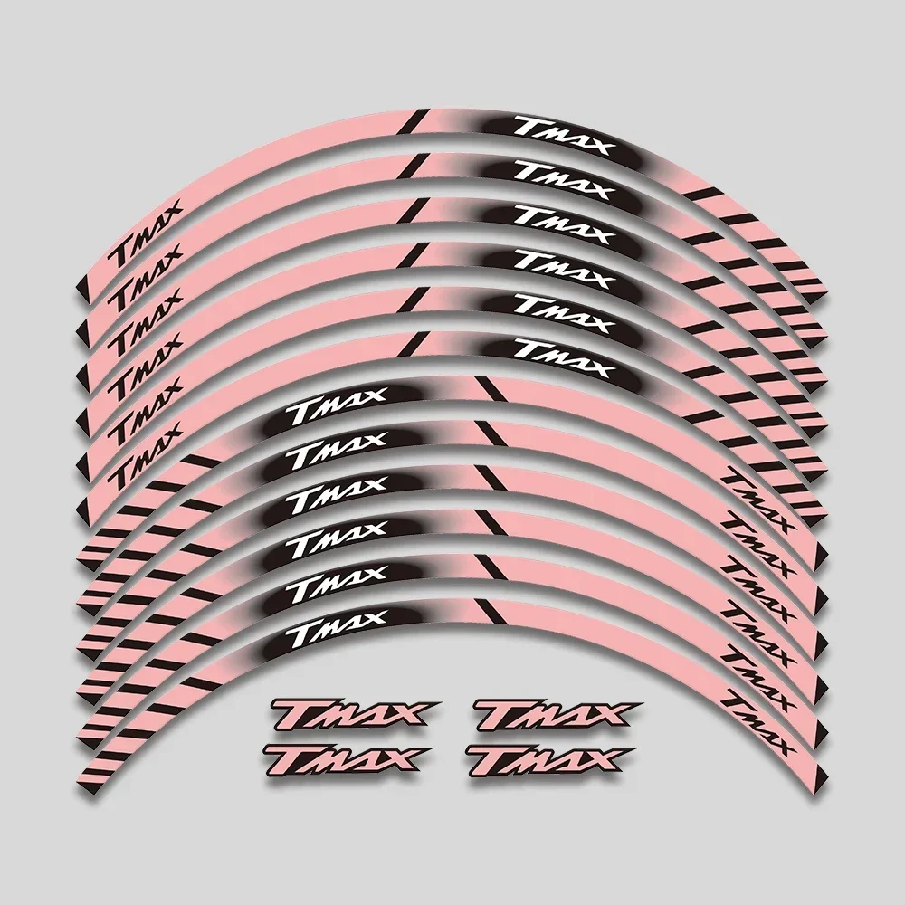 

15''Rim Tire Decorative Decals Sticker Wheel Reflective Stripe Set ForYAMAHA TMAX500 TMAX530 TMAX500 530