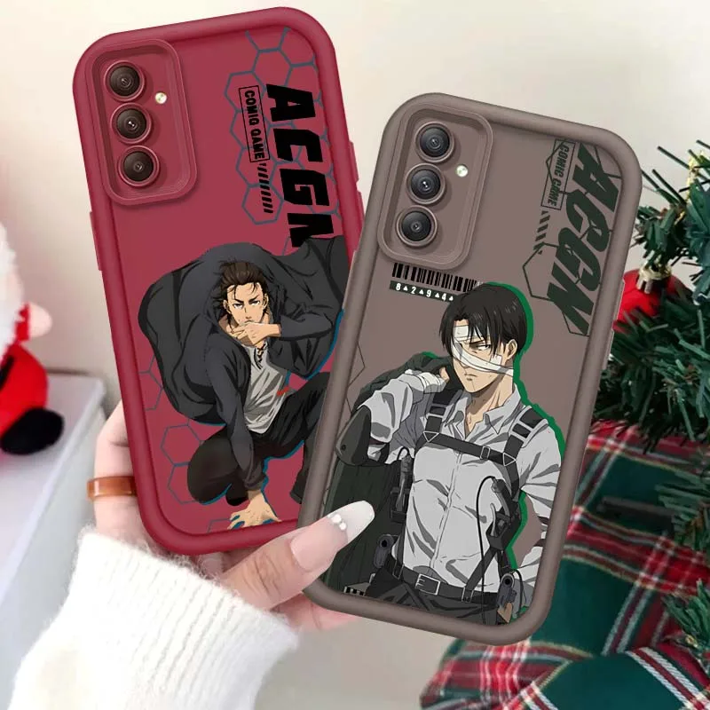 

Attack on Titan Catroon For Samsung A71 A52 A51 A34 A33 A22 A16 A15 A13 A04 A06 Note 20 Ultra 5G Eye Ladder