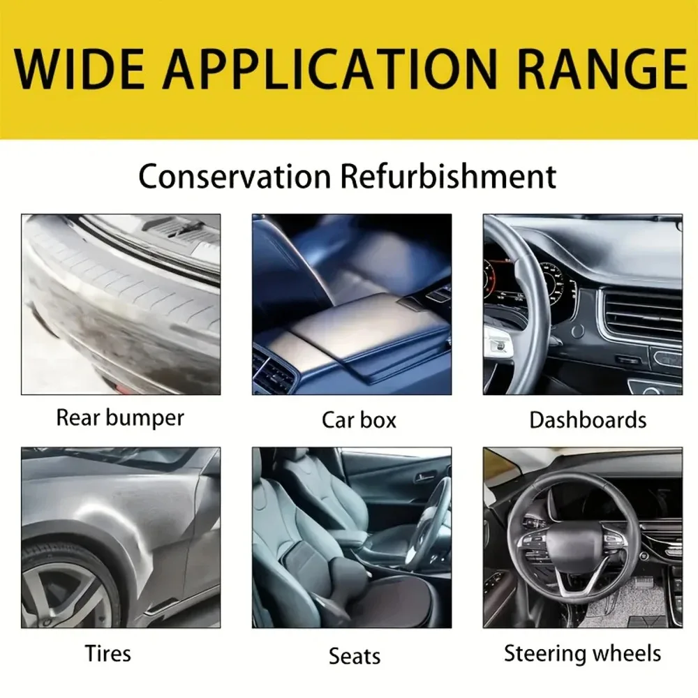 كريم تجديد الإطارات الداخلية الجديدة للسيارة: تجديد الأجزاء البلاستيكية، شمع لامع للخارج، طلاء واقي للتعديل