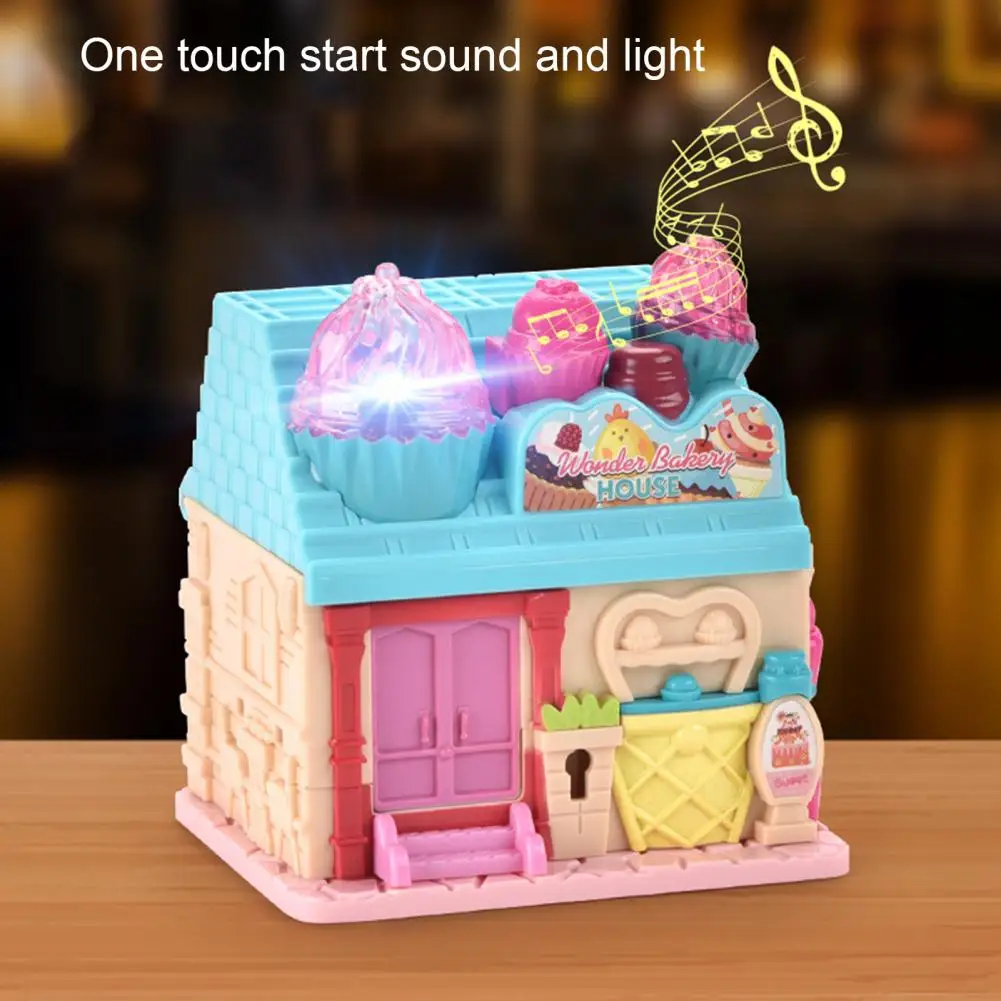 Simulation de maison de beurre avec musique et lumière 3D pliante, éducation précoce, scène de divertissement, interaction, jouet cadeau pour enfants, produits pour bébés