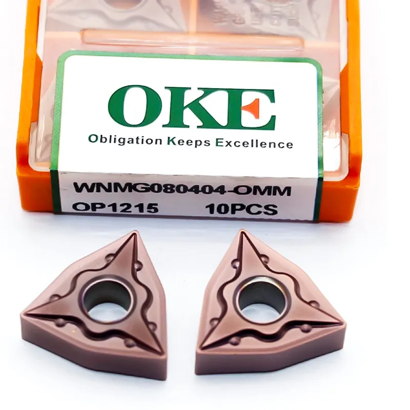 OKE Drehmeißeleinsatz WNMG WNMG060408 WNMG080404 WNMG080408 -OMM OP1215 Hartmetalleinsätze Speziell für Edelstahl – Detail 3