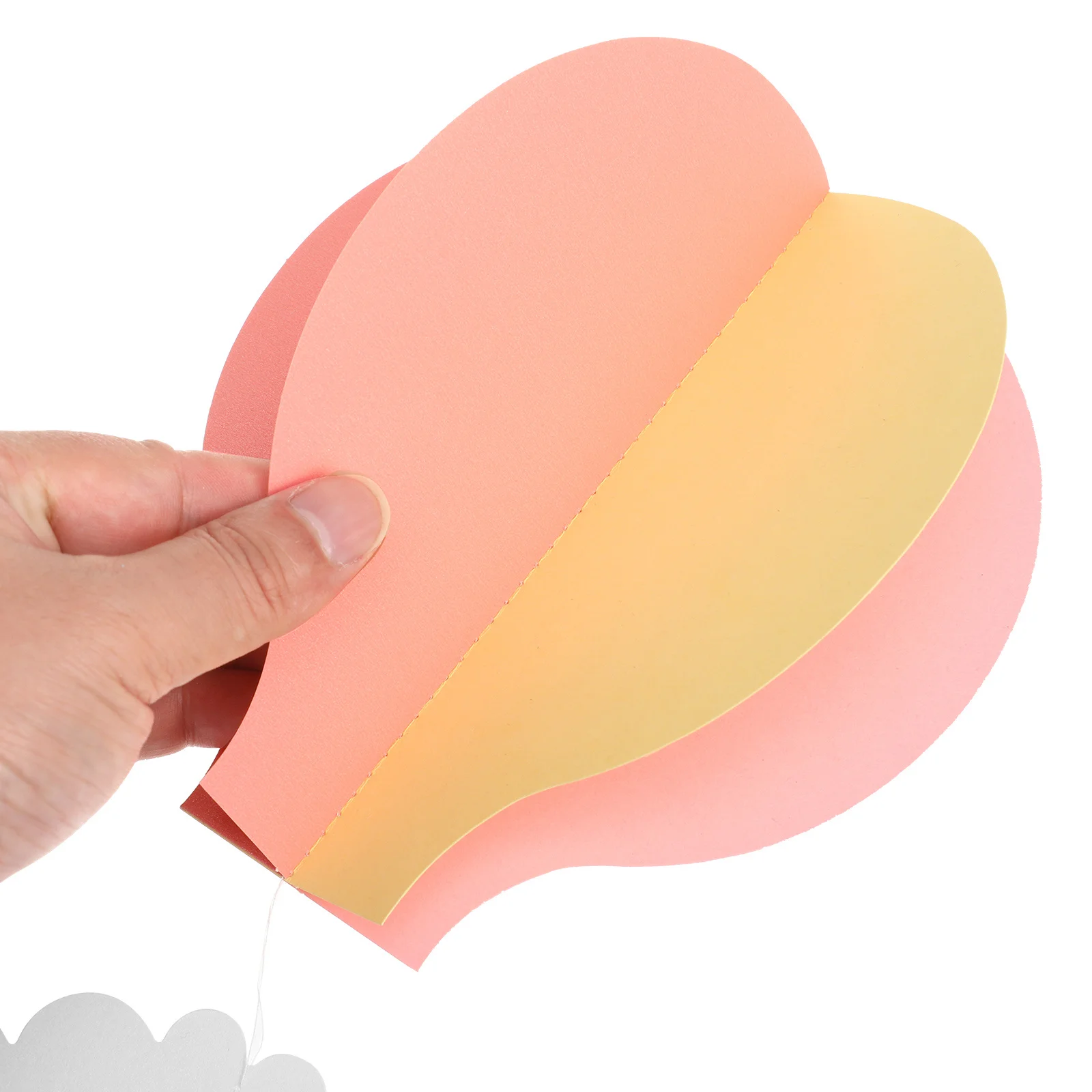 

4Pcs 3D Hot Air Balloon Cloud Decorations Romantic Holiday Atmosphere Reusable for Various Celebrations Hanging Clouds Decor