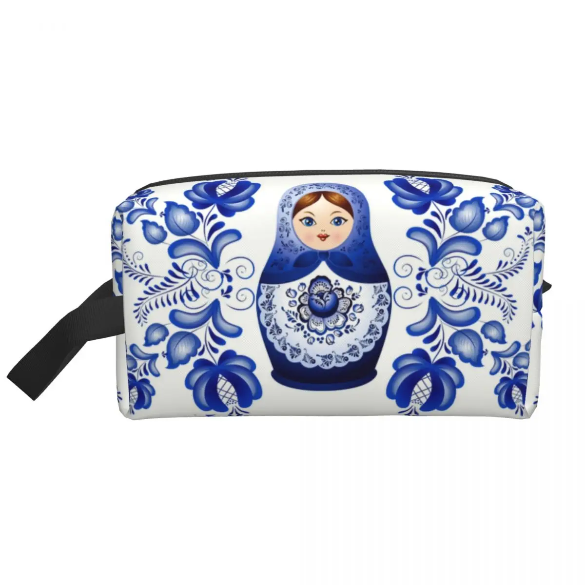 Custom Matryoshka Doll Russia Toiletry Bag Women Russian Folk Art Cosmetic Makeup Organizer Ladies Beauty Storage Dopp Kit Box