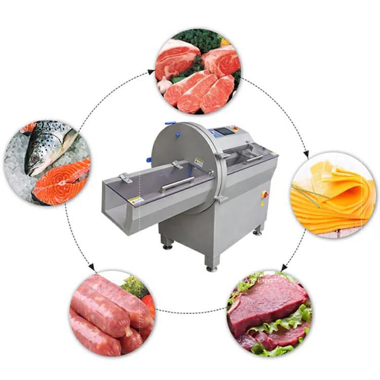 Industrial Commercial Wholesale Cheese Slicing Frozen Meat Bacon Sausage Steak Slicer Sutting Machine