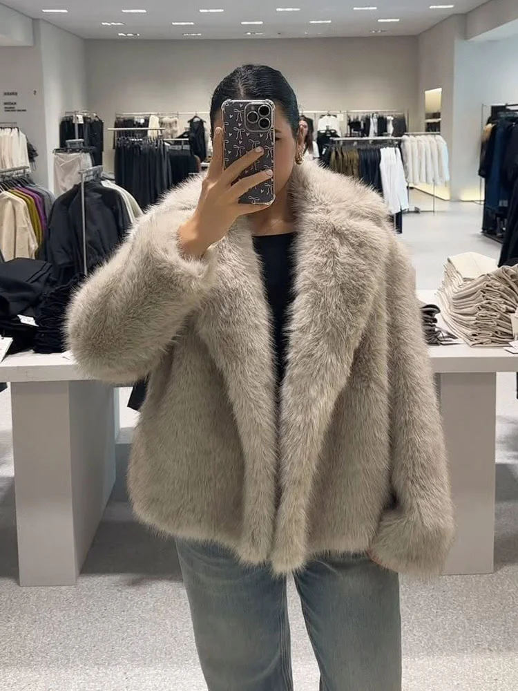 HH 冬 レディース エレガント 無地 3色 フェイクファー風 長袖 カーディガン コート 女性 カジュアル ストリート系 ポケット付き コート ムヘール