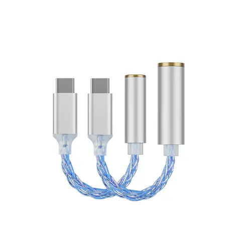 JCALLY JM6 Pro Type-C to 3.5mm Dual DAC CX31993 MAX97220 Digital Audio Headphone Amplifier HiFi DAC Mobile Headphone Adapter