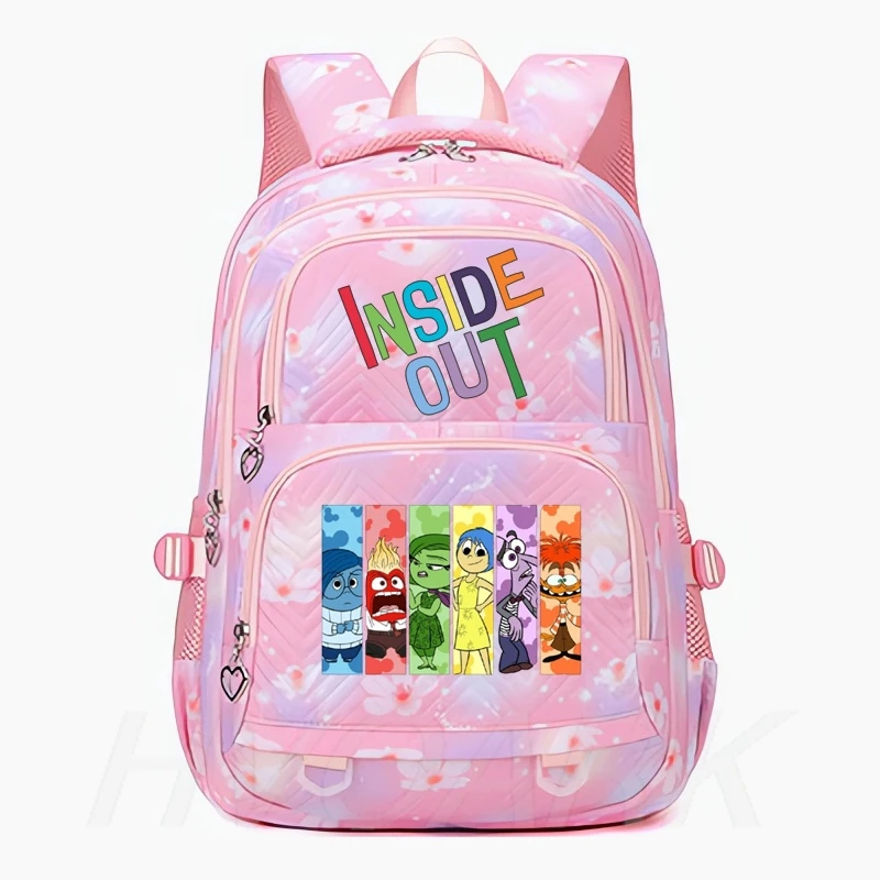 Inside Out 2 Backpacks Kawaii children's schoolbag student burden-reducing large-capacity backpack school supplies