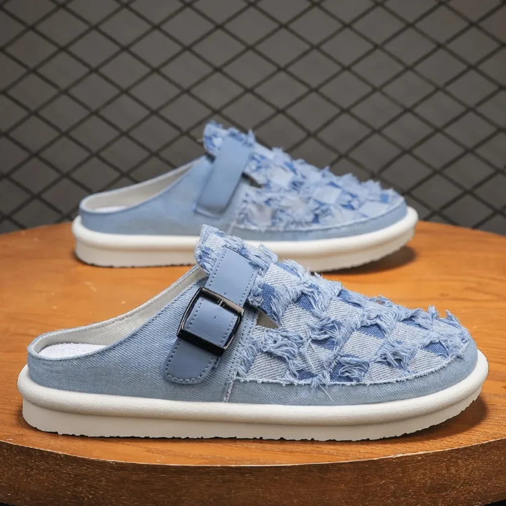 

Дышащие мужские тапочки CYYTL, повседневная уличная летняя обувь, кроссовки для прогулок и походов, роскошные дизайнерские модные домашние лоферы