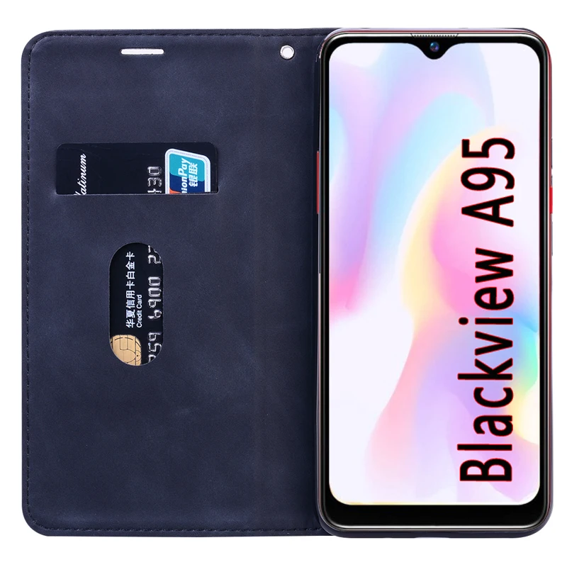 Stand Etui For Blackview A95 Case Flip Leather Wallet Magnetic Card Phone Protective Hoesje Book Cover For Blackview A 95 Case