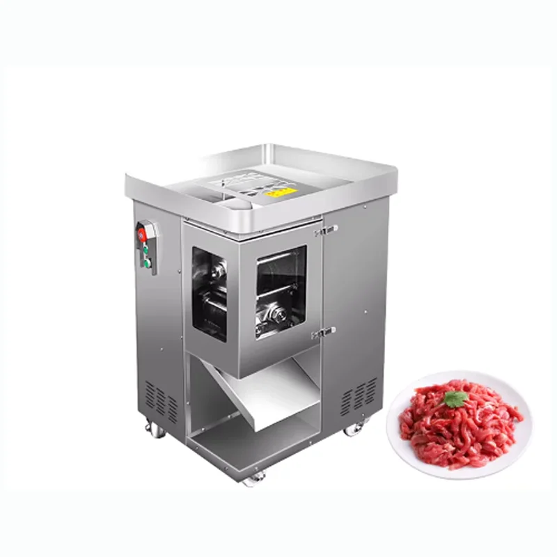 

220V Electric Meat Cutting Machine Fully Automatic Shred Slicer Dicing Meat Machine