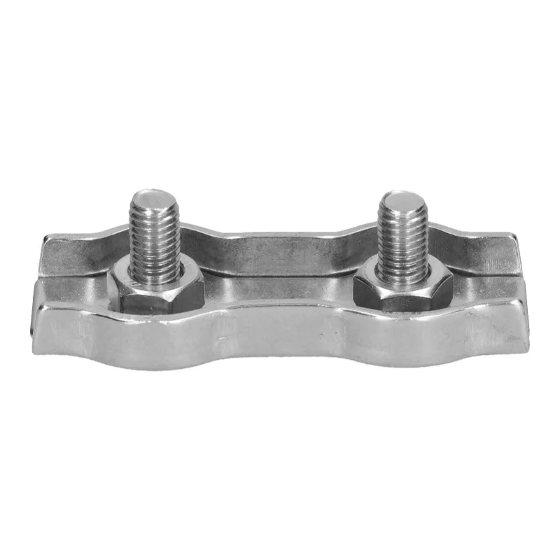 Wire Rope Clips Stainless Steel Cable Clamps Simple Grip Caliper Duplex Locking Device10Pcs M6