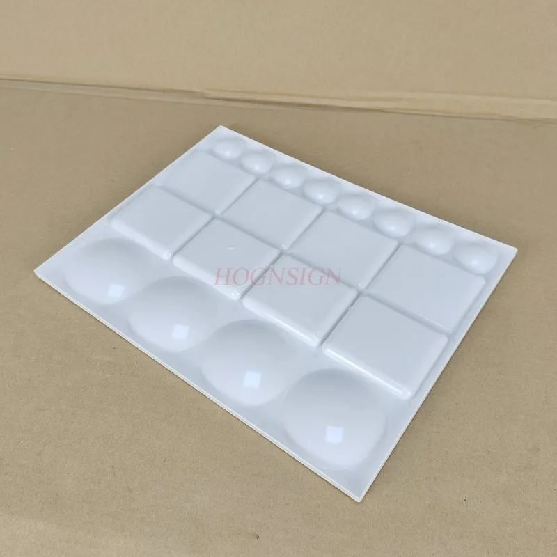 Watercolor palette easy to clean square palette plastic paint palette watercolor paint round hole palette