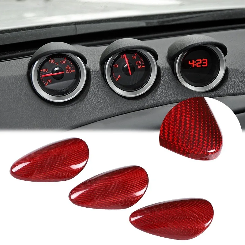 Real Carbon Fiber Center Console Speed Difference Display Cover Panel for Nissan 370Z/400Z 2009-2020 Car Interior Accessories