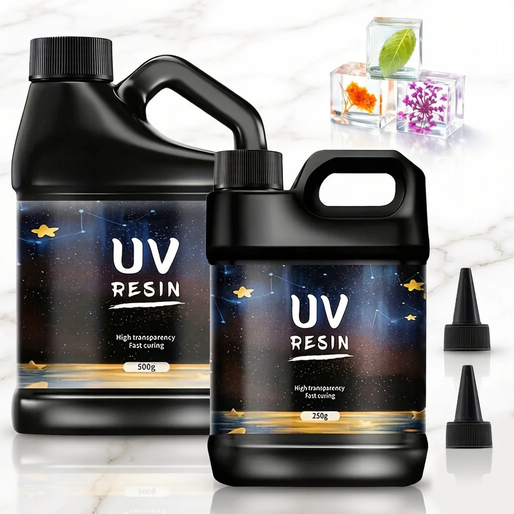Bulk UV Resin Crystal Clear Large UV Cure Epoxy Resin Hard Kit Premixed Resina UV Transparent Solar Activated Glue For Jewelry