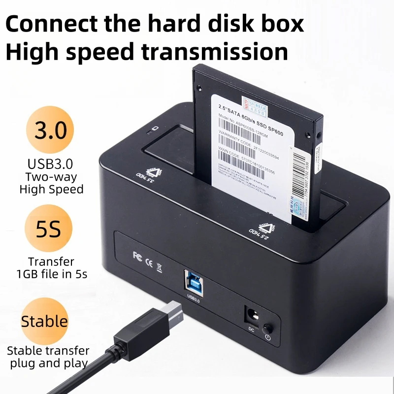 5M USB Type A To USB3.0 Type B Printer Cable High-speed Square Port Data Computer Connection for HP Printer Hard Disk