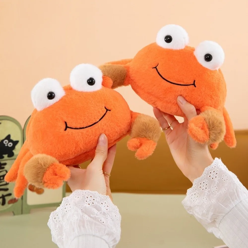 Soft Crab Plush Toys Fluffy Texture PP Cotton Filling Simulation Animal Crab Dolls Plush Collection Animal Crab Plush Toys