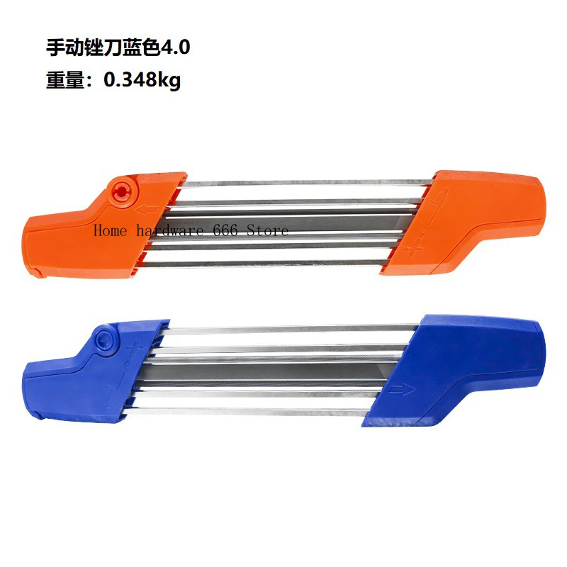 New Professional Manual Chain Sharpener Sharpening Chain Knife File Manual File Blue Orange 4.0