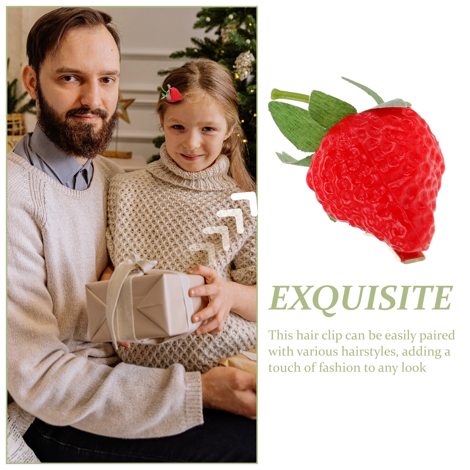 

Cute Strawberry Clip Fruit Shaped Lightweight Durable Accessory For Women Girls Party Wedding Daily Use Hair Barrettes Fruits