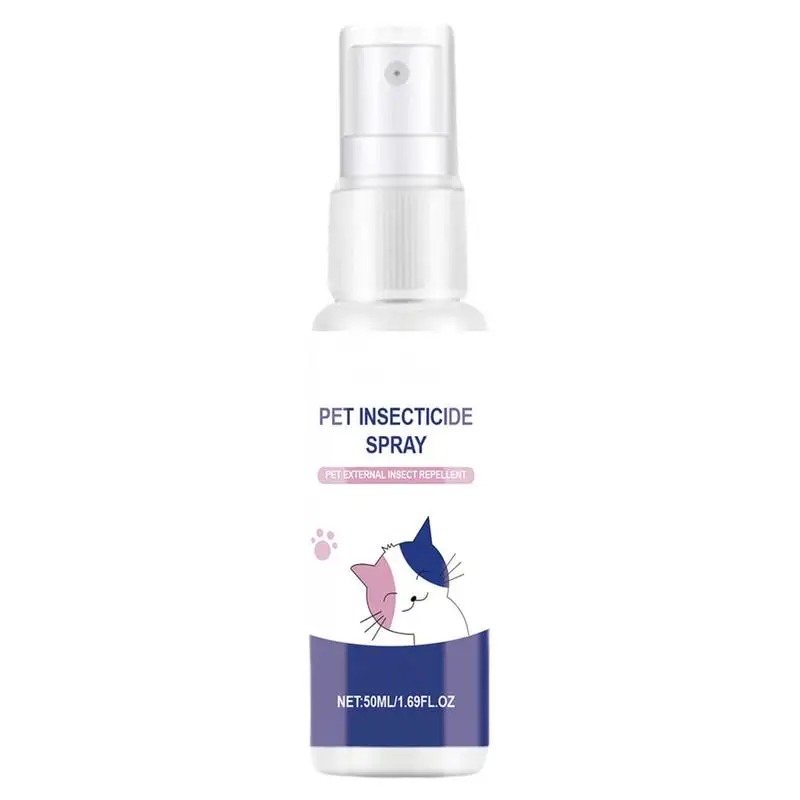 

Flea Spray For Dogs 50ml Cat & Dog Outdoor Spray Long-Lasting Flea And Tick Anti-Itch Spray Safely Repels Fleas On Bedding