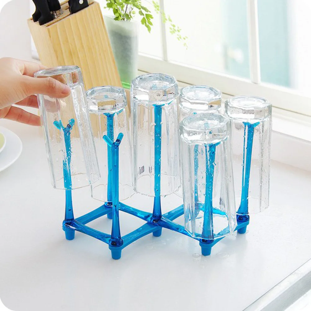 

Drain Cup Holder Stand Display Water Drying Rack Drainer Kitchen Storage Organizer